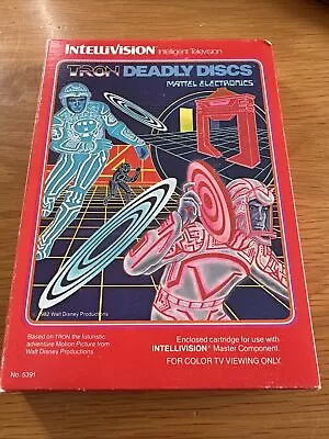 Intellivision Tron Deadly Discs Tidy Boxed With 2 Overlays • £22.99