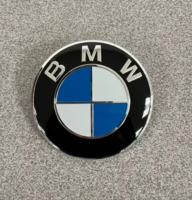 BMW 74mm BOOT TRUNK REPLACEMENT EMBLEM BADGE ROUNDEL F22 23 30 31 32 E46 E90 M3 • $14.88