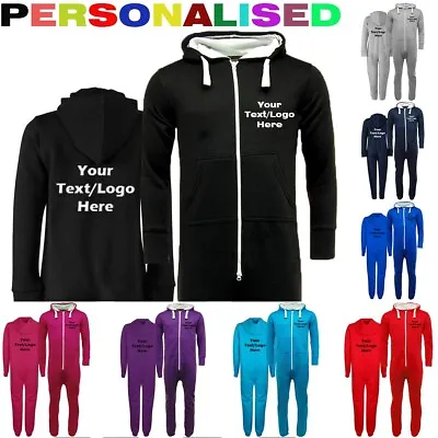 Personalised Adults Men Women 1Onesie1 Jumpsuit Custom Onezee Add Your Text Logo • £19.95