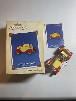 Hallmark Keepsake 1935 Timmy Racer Christmas Tree Ornament W/ Box Die Cast 2004 • $6