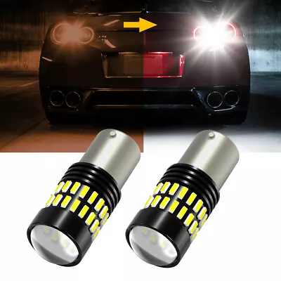 AUXITO 1156 BA15S P21W LED Car Tail Backup Reverse Light Bulb Super White 48SMD • $11.96