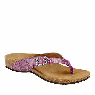 £41.33 • Buy Vionic W/ Orthaheel Leather Thong Sandals - Isabeal - Purple