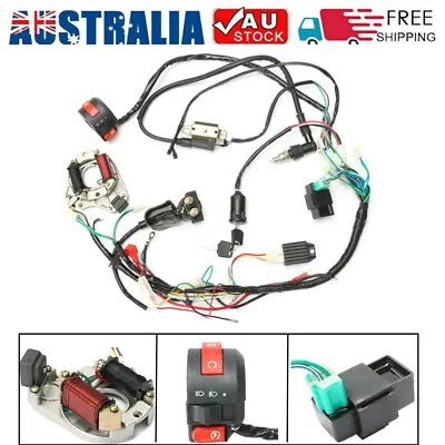 $47.57 • Buy 50cc 70cc 90cc 110CC CDI Electric Wire Harness Assembly Wiring ATV Quad Bike AU