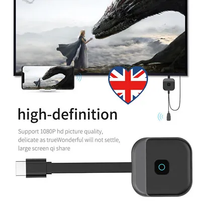 Smart TV Dongle DLNA Function HD Wireless Same Screen Online Upgrade For Monitor • £15.99