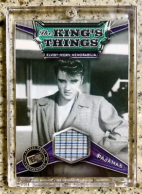 Elvis Presley 2010 Press Pass The King's Things Pajamas Card KT-3 In Screw Down • $29.99