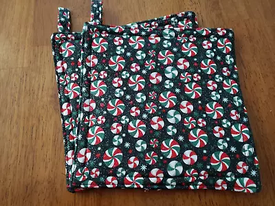 Potholders Handmade Set Of 2 Peppermint Candy • $10