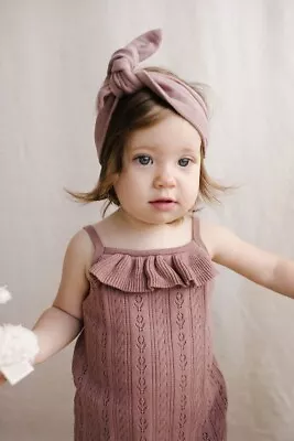 Jamie Kay 'avril Knit Playsuit' Girls French Rose One Piece Size 2 Bnwt Rrp $57 • $0.99