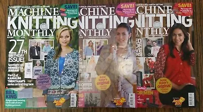 3 Machine Knitting Monthly Magazines (April/November/December 2013) • £9