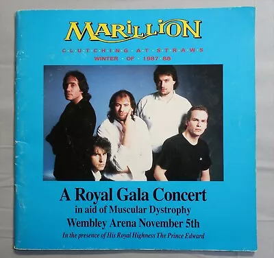 MARILLION Clutching At Straws 1987/88 ~ Royal Gala Concert ~ Tour Programme! • £45