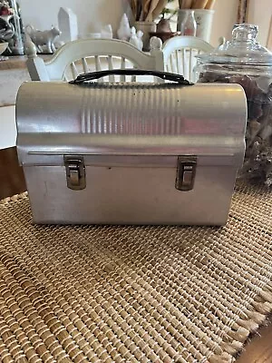 Vintage Miner’s Worker Dome Metal Lunch Box/pail  W Original Thermos Rare • $29.99