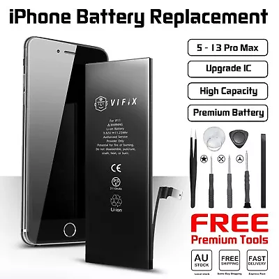 IPhone X 11 8 7 6S 6 PLUS 5 5S XR XS 12 13 PRO Max Mini Battery Replacement • $63.95