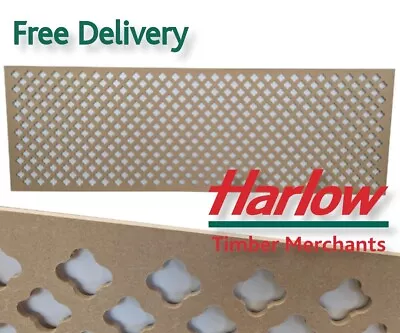 Radiator Screen Cover Panel Decorative 6x2ft Cabinet Room Sheet MDF 1830x610x6mm • £49.99