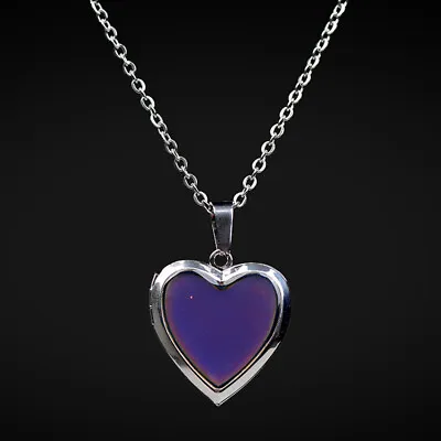 Mood Necklaces Heart Pendant Necklace Temperature Control Color Change Neckl Zo • $3.64