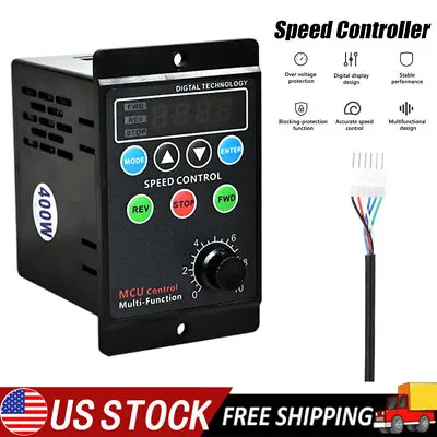 AC 220V Speed Controller Motor Display Rate Variable Switch  Motor Governor • $25.03