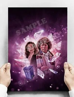 Doctor Who A3 4th Doctor Tom Baker Key To Time & Tardis Poster By Will Brooks  • £10
