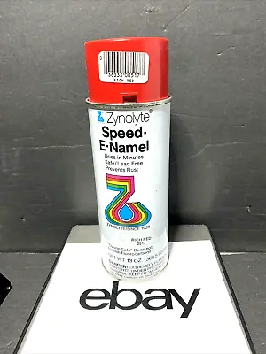 Vintage 🔥Zynolyte Speed E-Namel Rich Red Spray Paint 0517 13oz • $14.95
