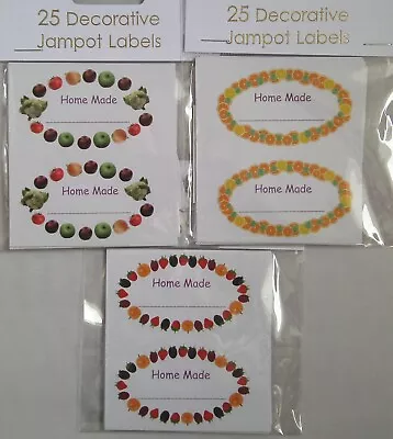 £3.79 • Buy 25x Homemade Jam Pot Preserving Label Jam Preserves Chutney Marmalade OVAL 