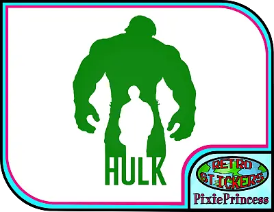 Hulk Marvel Avengers E Vinyl Sticker Laptop Car Truck Console Wall Window Decal • £3.30