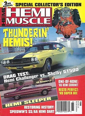 1996 Hemi Muscle Magazine By High Performance Mopar Acceptable Condition Dodge • $12.50