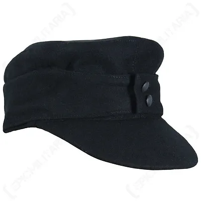 WW2 German Panzer M43 Field Cap - Repro Black Sun Hat Army Soldier Uniform • $60.45