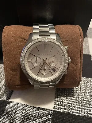 Michael Kors Ladies MK6250 Silver Dial Chronograph • $175