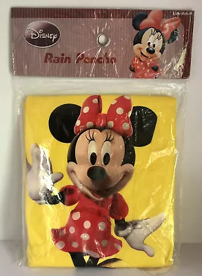 NEW Vintage Disney Minnie Mouse Figure Rain Poncho Adult Size Park Camping • $12.50