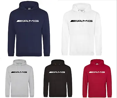 New Fan Mercedes AMG Car Logo Cotton Quality Hoody Car Gift Present Christmas UK • £23.99