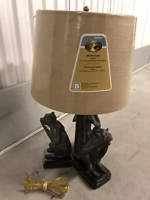 RARE Authentic Maitland Smith Bronze Monkey See Hear Or Speak No Evil Table Lamp • $1295