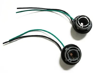 (2) 1156 7506 P21W Turn Signal Light Socket Harness For LED/Incandescent Bulbs • $8.99
