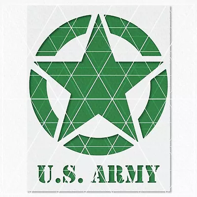 US U.S. Army Square Stencil - 14x11 - 11x8.5 - 5x4 - Reusable Mylar • $11.99