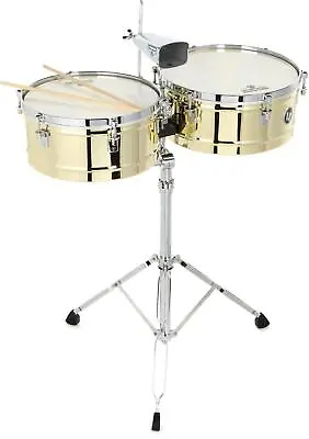 Latin Percussion Matador 14-inch And 15-inch Timbales - Brass • $559.99