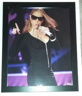 PSA/DNA Mariah Carey Signature Signed Auto Autograph Framed 16x20 Photo RARE • $399.99