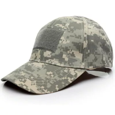 Mens Boy Camo Army Baseball Hat Cadet Tactical Military Combat Adjustable Cap UK • £10.19