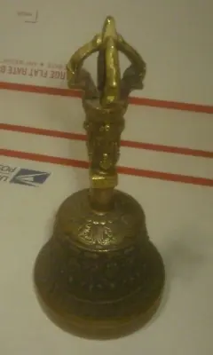 Tibetan Buddhist Meditation Prayer Brass Bell - Used Good Condition • $30.60