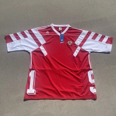 $49.97 • Buy Adidas Russia Mashup Red White Retro Jersey Kit T-Shirt CV7557 Men's Size 2XL