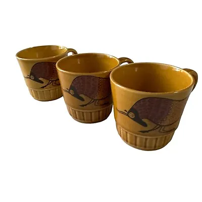 3 X Vintage 70s Palissy Taurus Coffee Cups Mugs Retro MCM Zodiac Star Sign • $17.50