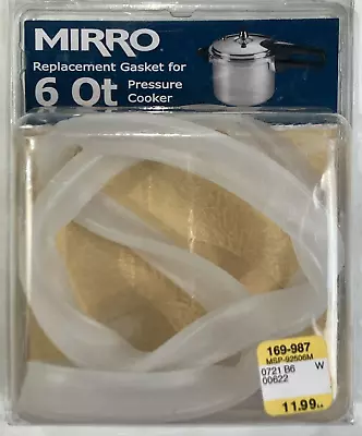 Mirro 6 Qt Pressure Cooker Gasket Rubber 92506 Replacement Gasket 92160 & 92160A • $10.46