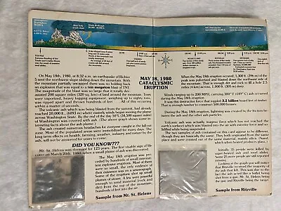 MT. ST. HELENS & RITZVILLE VOLCANIC ASH - Souvenir Info From 5/18/1980 Eruption • $11