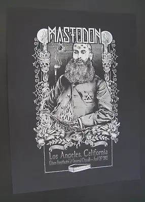 MASTODON 2012 The Hunter Concert Tour Poster Los Angeles CA 18x24  Rasputin NEW • $34.99