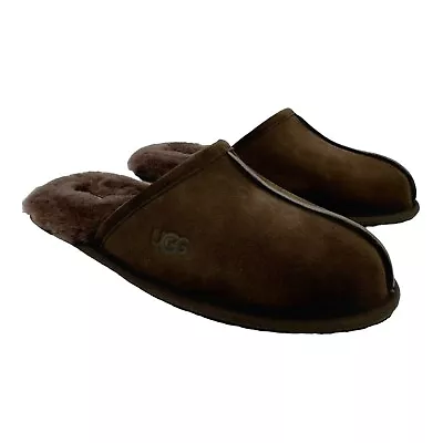 Ugg Scuff Dusted Cocoa Suede Sheepskin Men's Comfort Slippers Us Size 11 • $84.99