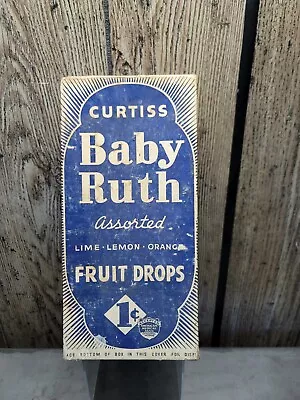 Vintage 1930s BABY RUTH Candy Fruit Drops Box - Display • $24.99