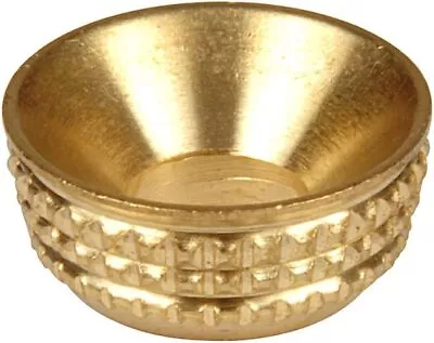 Brass Screw Sockets Cup Washer Turned Pattern Decorative Sizes 6 8 10 12 • £2.97