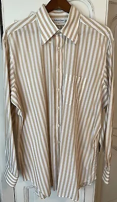 Lot Of 3 Bullock And Jones Shirts Striped BD Collar Large 16 1/2 X 36 Cotton • $60