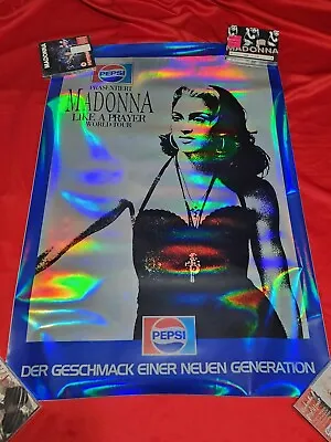 MADONNA Pepsi Like A Prayer Tour Promo Poster From 1989 Replica Blond Ambition  • $89.99