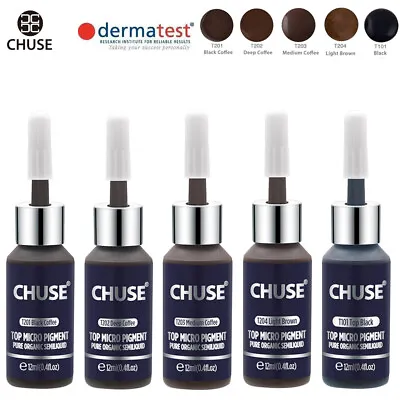 $134.95 • Buy CHUSE Permanent Makeup Eyebrow Micro Pigment Color Tattoo Ink Set 12ml*5 Bottles