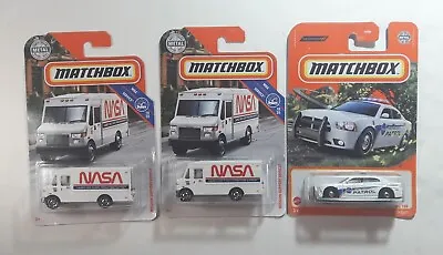 MATCHBOX NASA Mission Support Vehicle & NASA Security Dodge Charger (lot Of 3) • $14