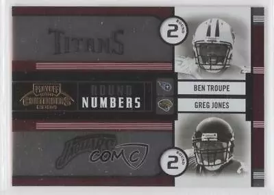 2004 Playoff Contenders Round Numbers Red /250 Ben Troupe Greg Jones Rookie RC • $2.83