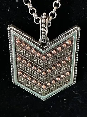 Montana Silversmiths  Southwestern Aztec Copper Beaded Necklace Adjustable 15  • $9.99