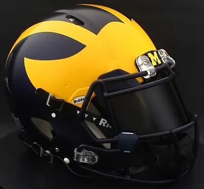 MICHIGAN WOLVERINES NCAA Riddell Speed Full Size REPLICA Football Helmet • $299.99