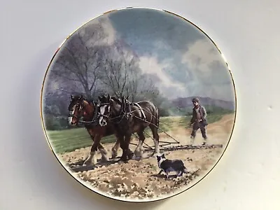 Royal Grafton Decorative Collectable Working Horses Plate • £4.95